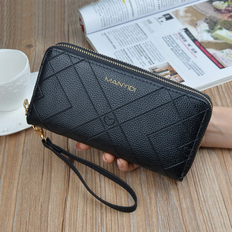 Женский модный длинный кошелек Sac Femme Роскошный дизайнерский кожаный на двойной
