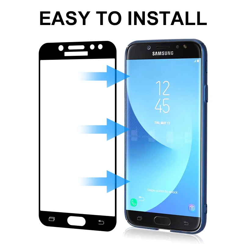 Защитный Стекло на для Samsung Galaxy A3 A5 A7 J3 J5 J7 S7 закаленное Экран протектор Стекло защитная пленка