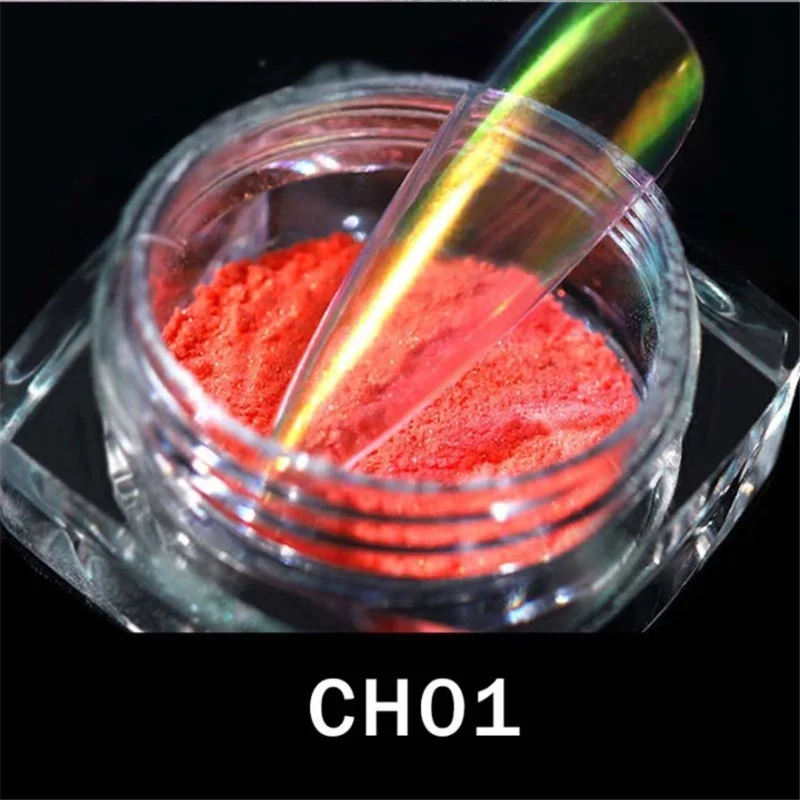 Aurora Opal AB Dipping Nail Powder Kits Mermaid Nail Art Glitter Powder Pigment Nail Trend Holo Mirror Powder Aurora Pigment