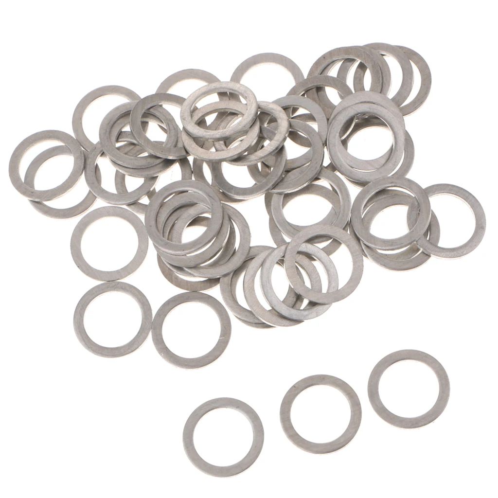 10 Pack M14 Aluminum Oil Drain Plug Crush Washers Gaskets for Mazda # 9956-41-4