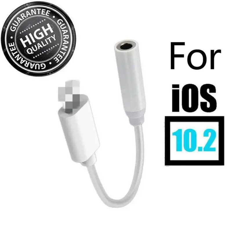 

1Pcs For IOS Syetem Headphone Adaptador For iPhone 7 8 X AUX Audio Adapter for Lightning To 3.5mm Adapters Headphone Jack
