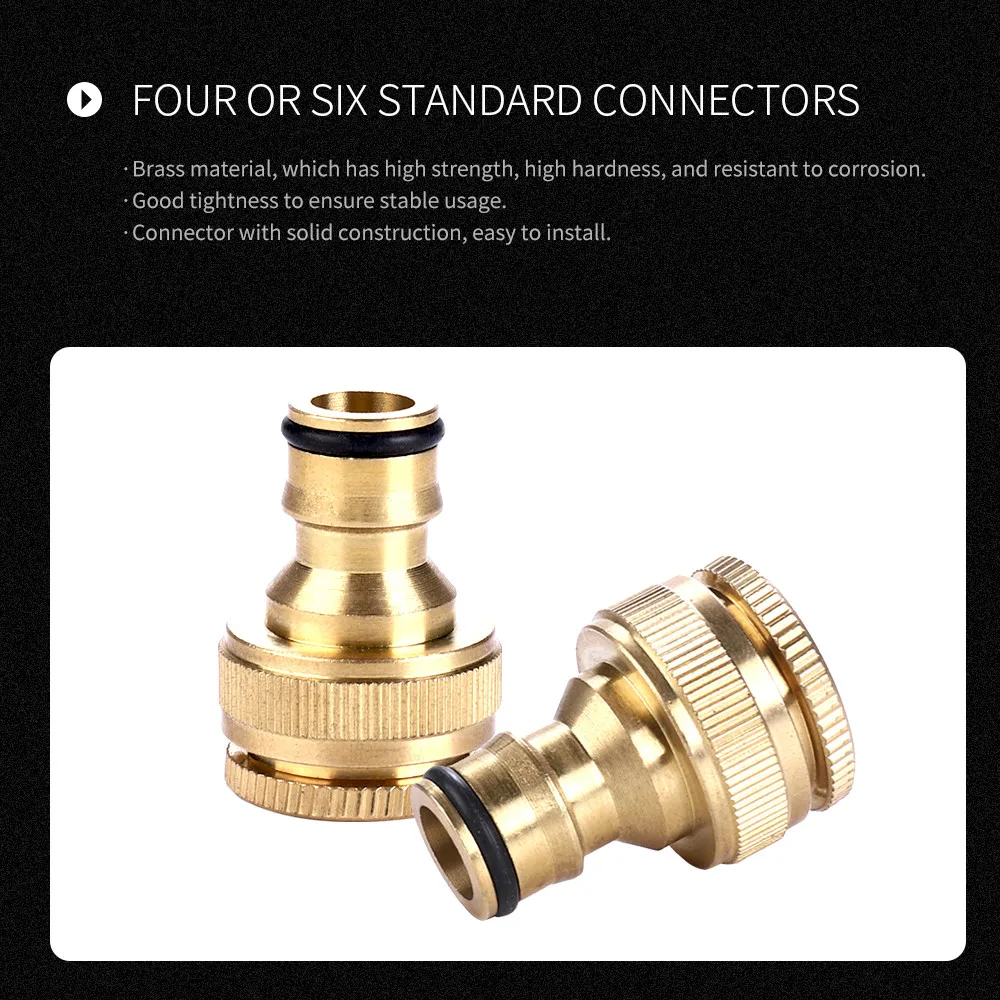 Brass Garden Hose Tap Connector Standard Hose Adaptor Accessories Garden Supplies Garden Water Connectors