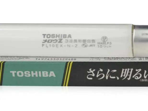 2 шт. TOSHIBA FL10EX N Z 10 Вт G13 линейная люминесцентная лампа FL 10EX дневного света FL10EXNZ|toshiba