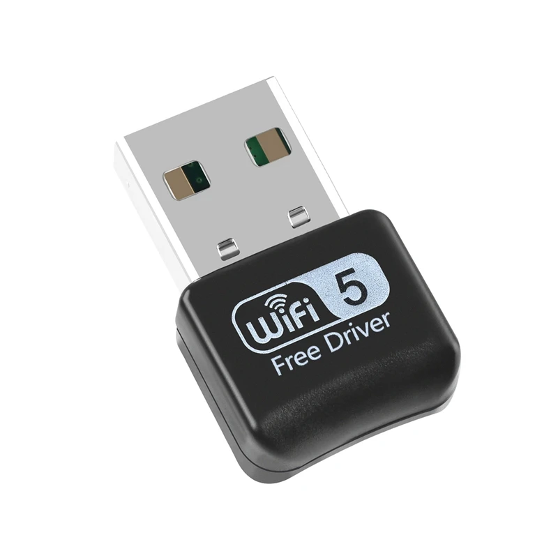 USB WiFi адаптер, 600 Мбит/с двухдиапазонный 2,4G/5,8G беспроводной адаптер, мини беспроводная сетевая карта WiFi ключ для ноутбука/настольного компьютера/ПК, S