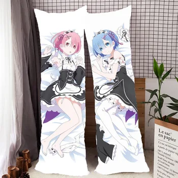 

Anime RE ZERO Starting Life in Another World pillow Covers Rem Emilia Sexy Double-sided Bedding Hugging Body pillowcase