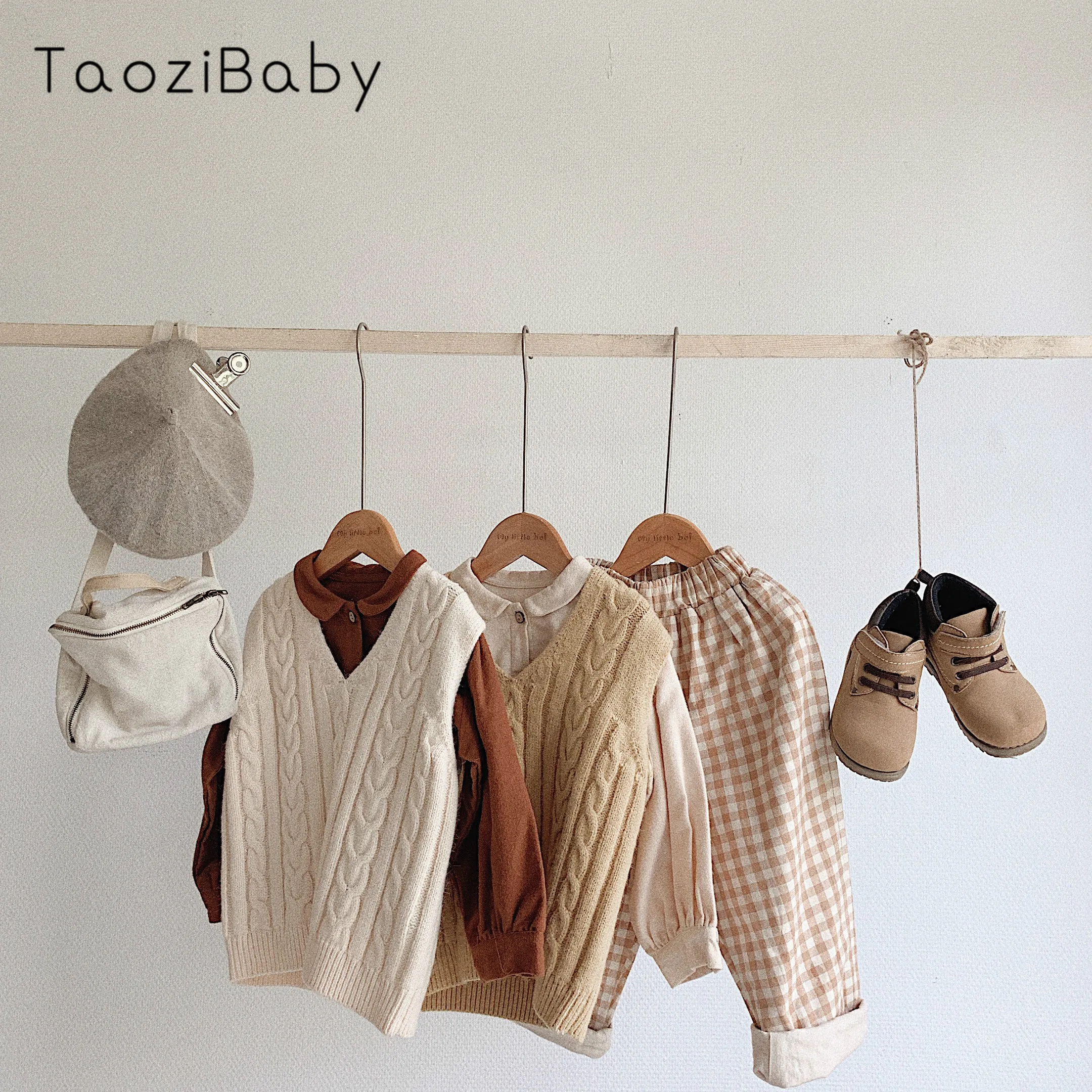 

Girls Vest Waistcoat Children Knitted Sweater Baby Girls Clothes Spring And Autumn New Korean Version Boys Pullover Sweater