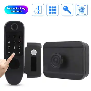

125KHZ Anti -Theft Lock Smart Access Control Fingerprint Password Card Key Integrated Electric Free Wiring