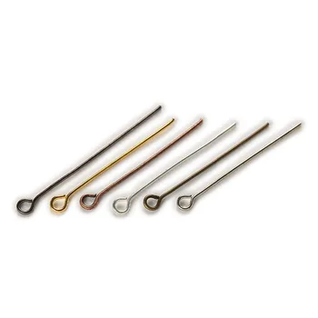 

500Pcs 14-60mm Head Pins Eye Pin Jewelry Findings For Necklace Charm Jewelry Making Earrings DIY Accessories