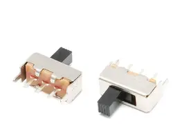 SS 12F44 (1p2t) g5 toggle switch lidar com 5mm de altura, 3 pinos, 2 engrenagens, com dois pés de fixação de apoio