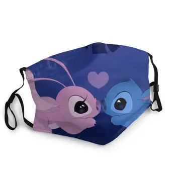 

Unisex Mouth Mask Adjustable Anti Dust Face Mouth Mask, Angel And Heart Face Cover For Cycling Camping Travel