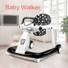 Многофункциональные ходунки для детей, Анти-опрокидывание, первые шаги, толкание вдоль прыгуна, детская музыкальная машина, регулируемая скорость, ходунки 0-24 м