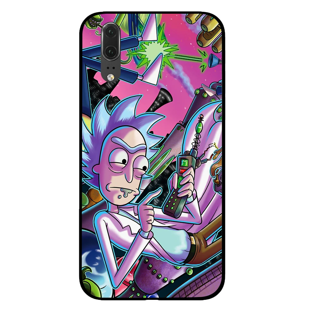 6 Черный чехол для телефона Rick and Morty для huawei P30 P20 mate 10 20 Pro Lite Nova 3 4 3i - Цвет: 6