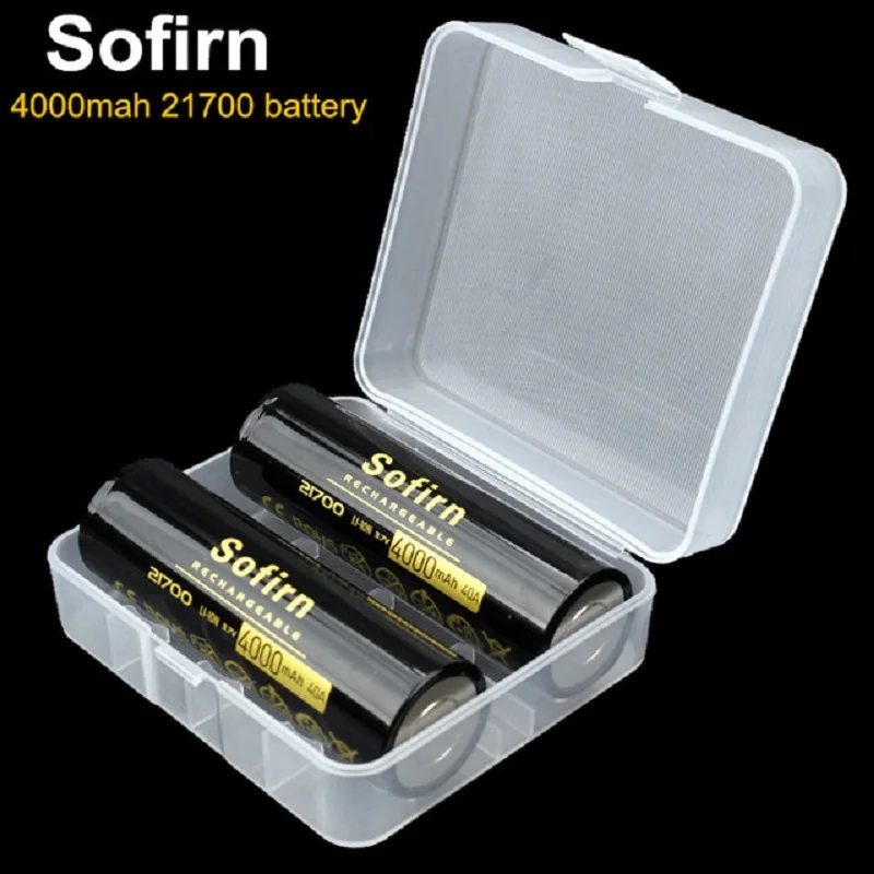 Высокая емкость 2 шт Sofirn 3,7 V 40A 4000mAh 21700 батарея литий-ионная аккумуляторная батарея литий-ионная батарея 21700 ячейка