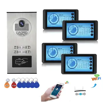 

Video Intercom 7Inch Monitor Wifi Wireless Video Door Phone Doorbell Visual Intercom Camera System Video Recording For Apartment