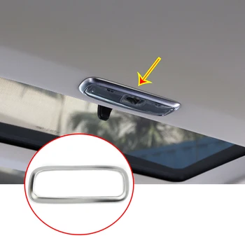 

Car Styling Silver ABS Chrome Interior Roof Reading Light Frame Trim Sticker For Land Rover Freelander 2 2009-15 Auto Accessory