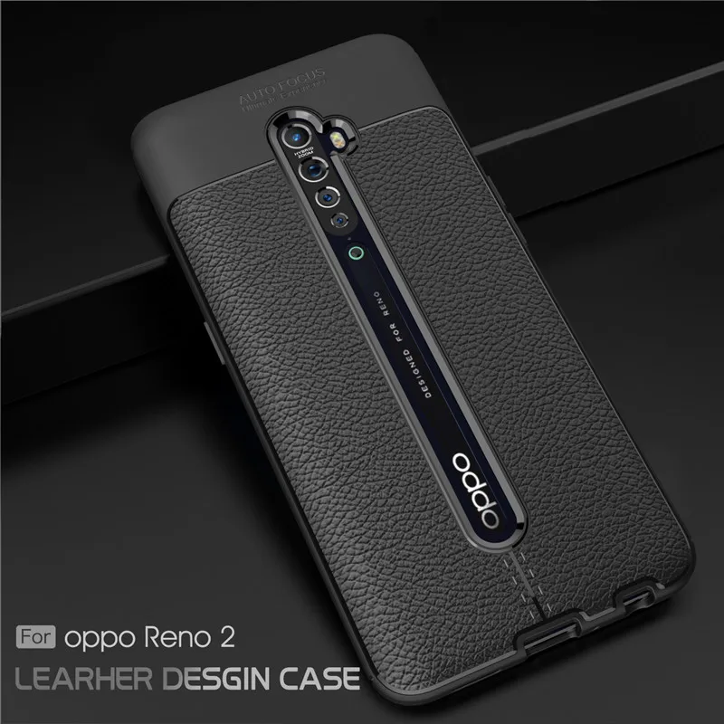

Case For OPPO Reno2 Phone Case Silicone Rubber Case Back Cover For OPPO Reno2 Shockproof Phone Funda Capa Couque Reno2