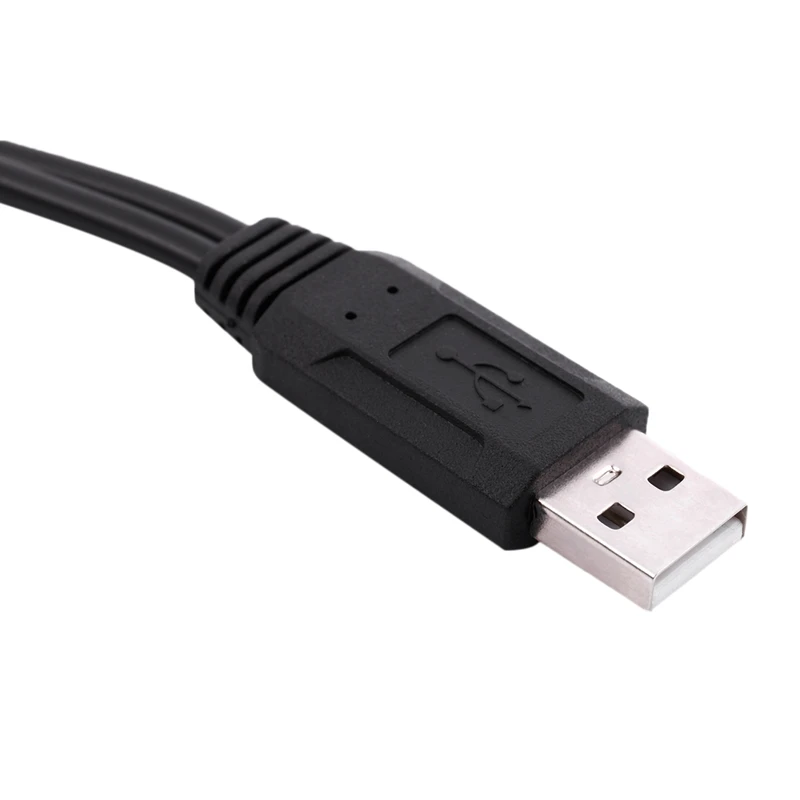 USB 2,0 A папа-2 двойной USB гнездовой разъем Y разветвитель концентратор Шнур питания Кабель-адаптер