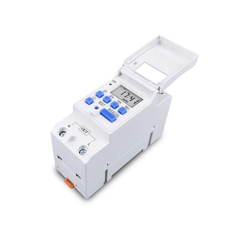 New type Din Rail 2 wire Weekly 7 Days Programmable Digital TIME SWITCH Relay Timer Control AC 220V 230V 12V 24V 48V 16A 5