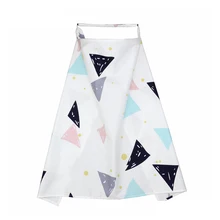 Пончо детское кормление в открытом воздухе Хлопок Смесь Фартук Мягкая дышащая накидка для кормления шаль открытый вырез безопасный регулируемый