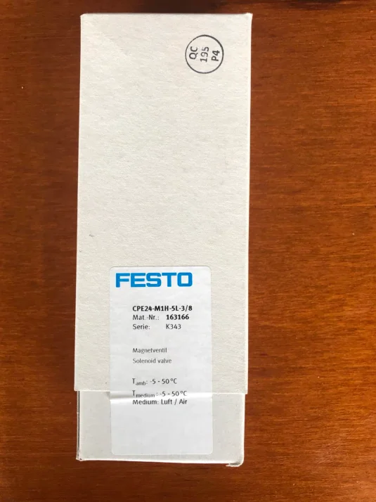 

1PC New Festo CPE24-M1H-5L-3/8 163166 Solenoid Valve In Box