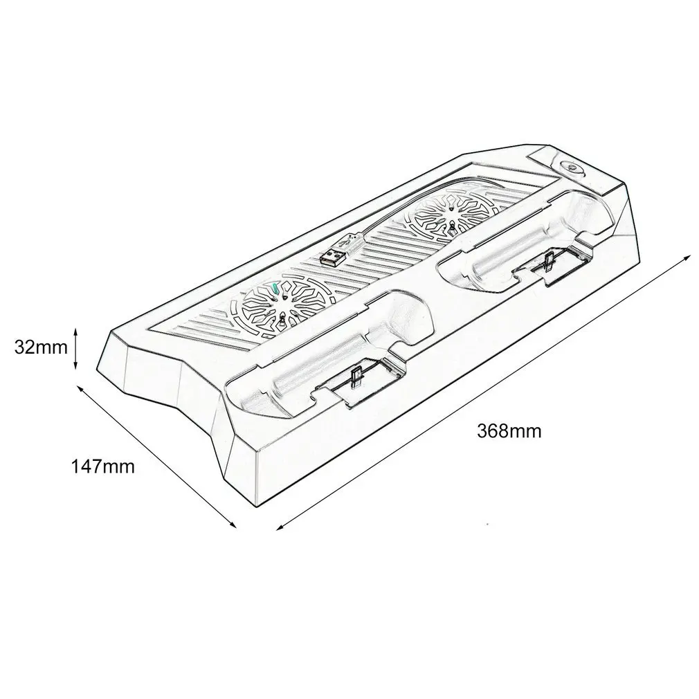 Для PS4 хост и ручка модная охлаждающая зарядная док-станция вертикальная подставка с вентилятором YH09 зарядка вентиляция