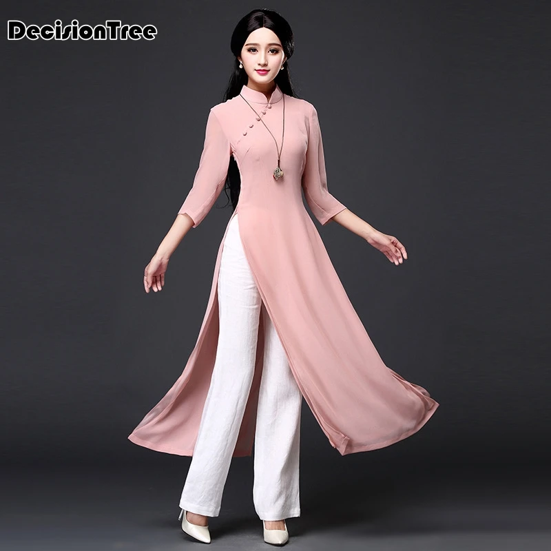 aodai вьетнамская одежда винтажная одежда ao dai вьетнамское платье вьетнамское традиционное платье Современное женское aodai