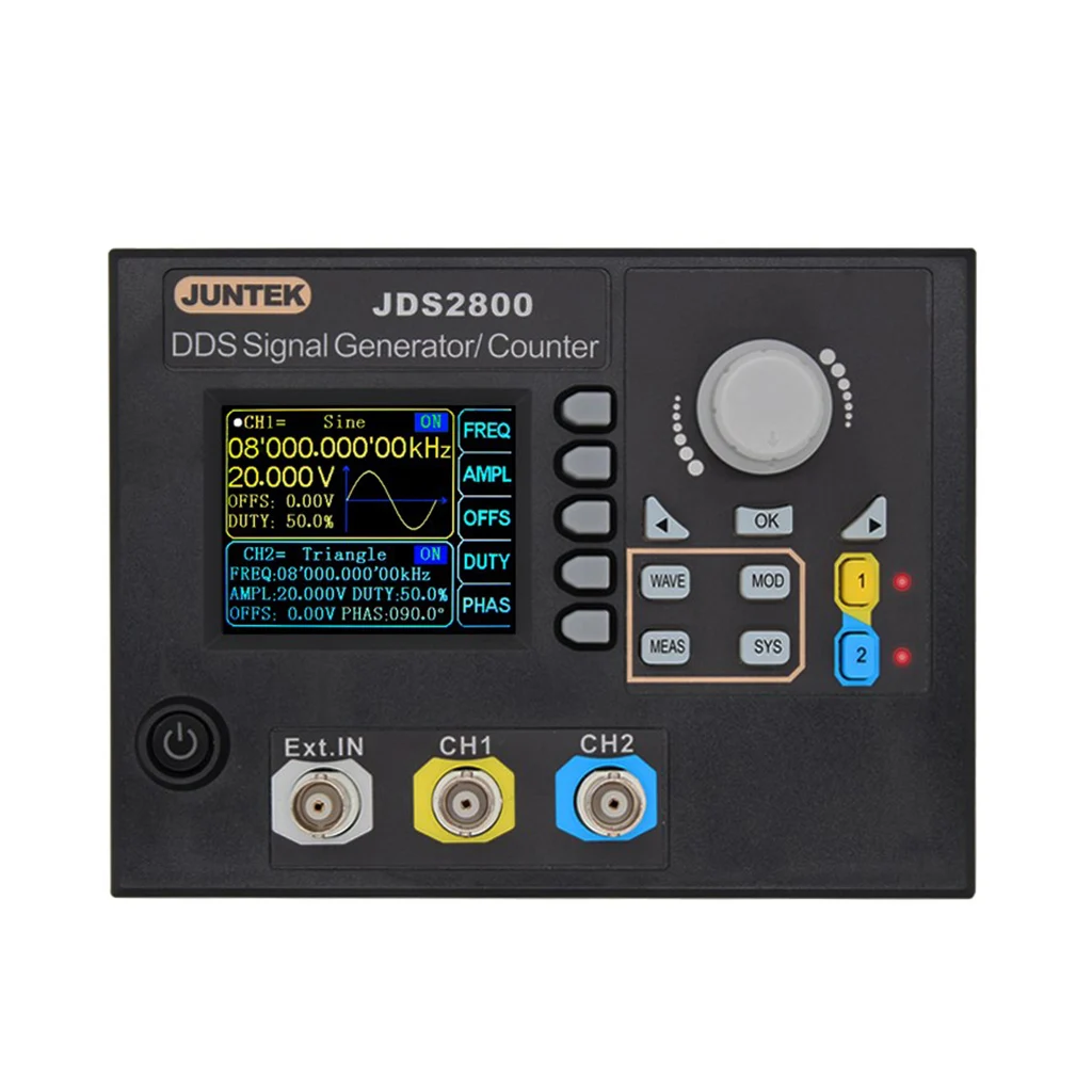 2 канала DDS генератор сигналов счетчик частотомер произвольный 15 МГц JDS2800 ЕС тип
