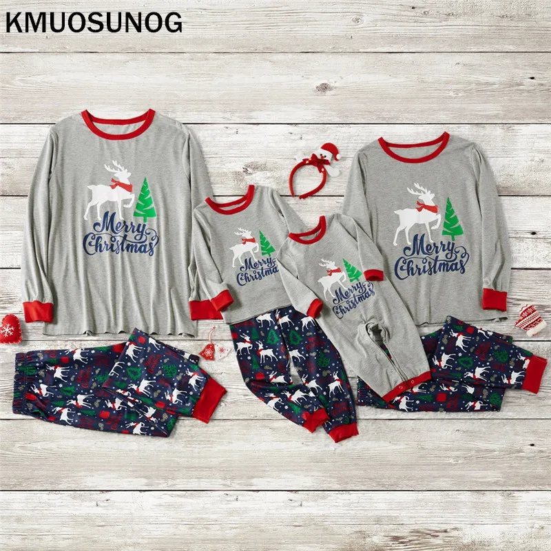  Pyjama Family Matching Clothes Christmas Pajamas Set Women Baby Kids Elf Sleepwear Cartoon family c