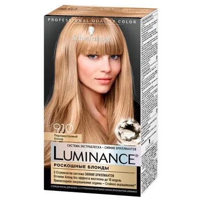 Краска для волос Luminance, перламутровый блонд, тон 9.10, 165 мл