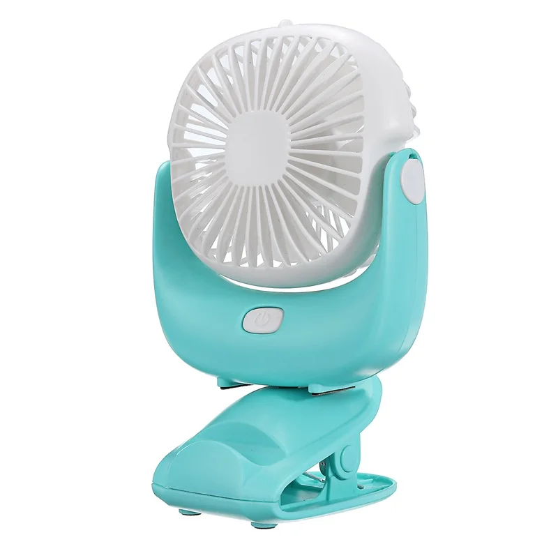 AUGIENB Portable Handheld fans USB Rechargeable Detachable Desktop fans / 360° Adjustable / Phone Holder / 3 mode Gale / - Цвет: Green
