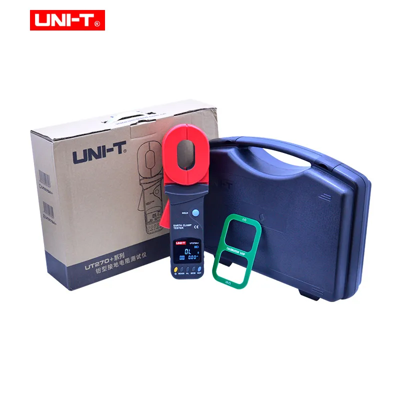 Clamp Earth Ground Tester UNI-T UT276A+ UT278A+ Auto Range earth resistance tester ohm meter Data storage Visual/audible alarm