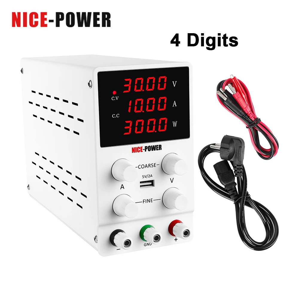 Adjustable DC Power Supply120V 3A 30V 10A 60V 5A 110V or 220V LED Digital Switching Voltage Regulator Stabilizers Laptop Repair