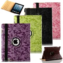 3D художник чехол для Ipad 5 6 360 Вращающийся винограда Pattern Флип Смарт из искусственной кожи для Ipad Air 1 Air 2 Ipad 9,7 9,7"