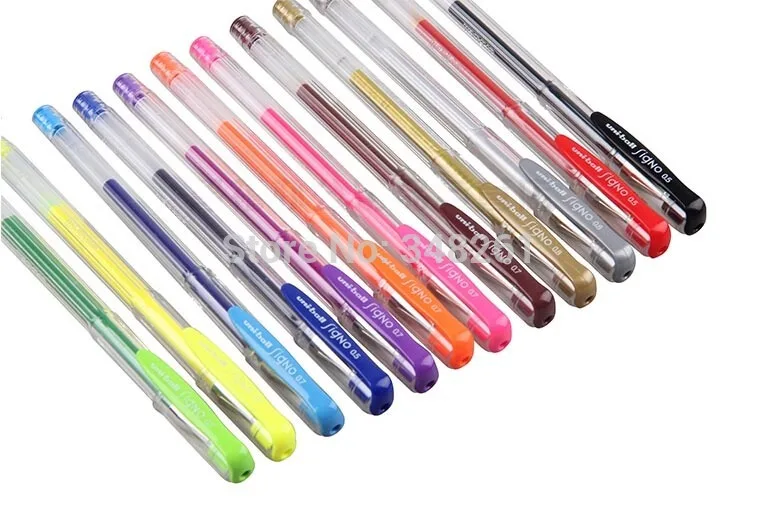 Uni-ball Signo UM-100 Gel Ink Pen 0.5mm 0.7mm 0.8mm Rollerball Fine Line Tubular Art Supplies |