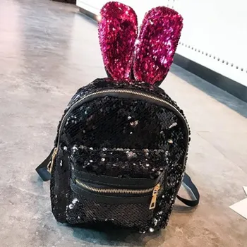 

Ladies leisure Daily backpacks bling glitter cute korean version girls sexy school backpacks