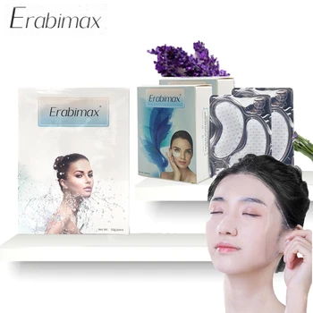 

【Face mask+ Eye Mask】Erabimax Moisturizing facial Mask and Eye Patches Anti age Hydrogel Natural Collagen Face Mask