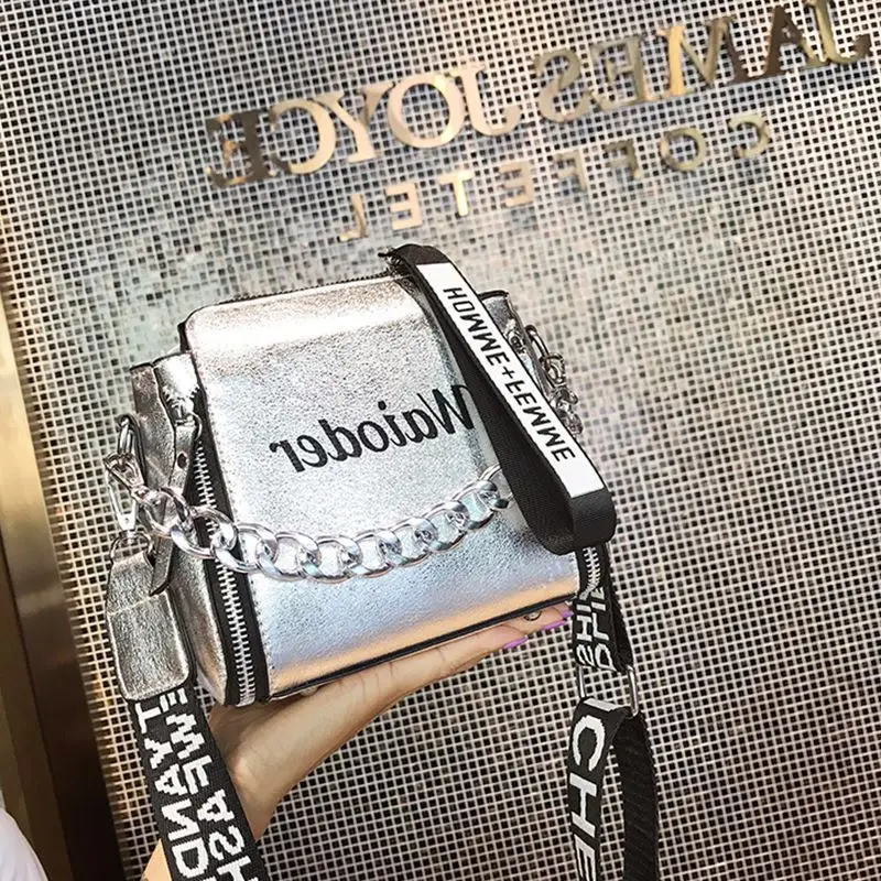 

Bag Small Bag Women's 2019 Winter New Style Fashion Broadband Portable Shoulder Bag Korean-style Versatile Shoulder Bag Chain