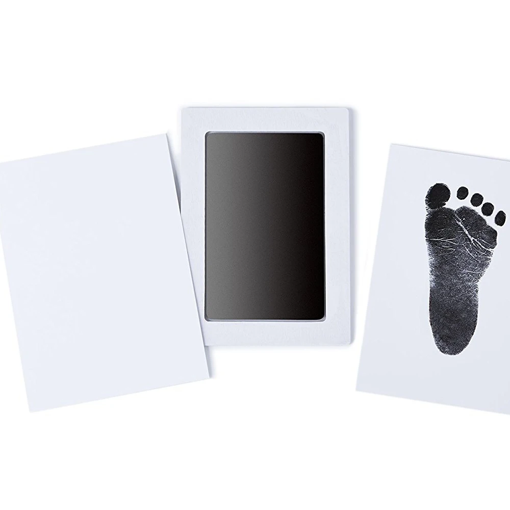 Safe Non-Toxic Baby Footprints Handprint No Touch Skin Inkless Ink Pads Kits for 0-6 Months Newborn Pet Dog Paw Prints Souvenir best newborn photographers near me