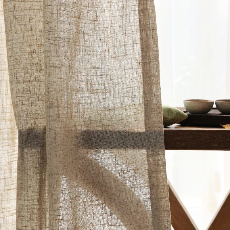 window curtains Japanese cotton linen curtain yarn curtains for bedroom living room curtains for study curtain living room set plan curtain yarn eyelet curtains