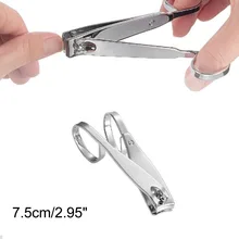  Stainless Steel Foldable Toe Nail Clippers Cutter Men Women Finger Toenail Scissors Nail Trimmer Keychain Manicure Pedicure Tool 