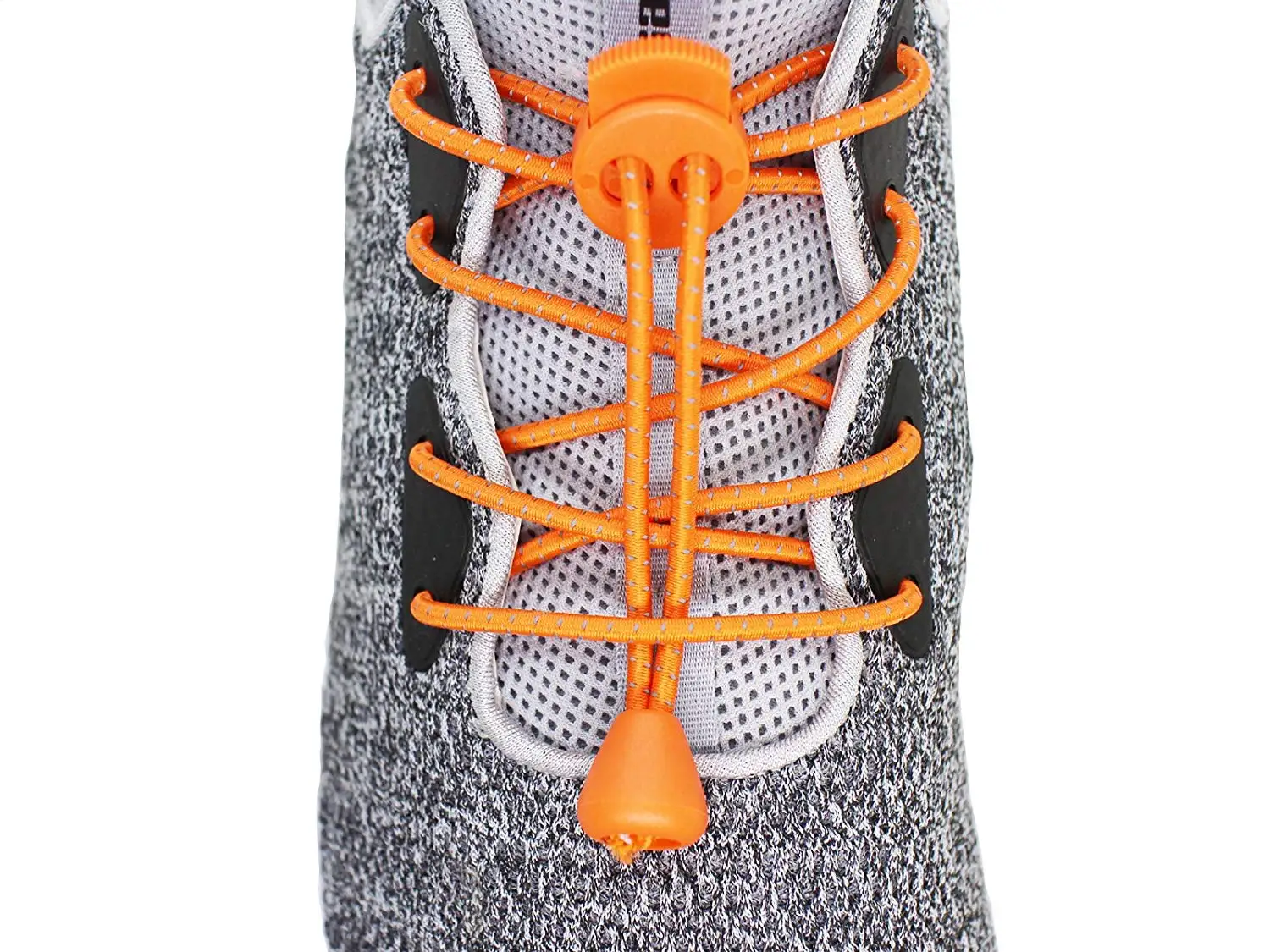 Reflective Lock lace 120cm no tie Shoelace Elastic Sneaker Shoelaces Shoestrings Running/Jogging/Triathlon