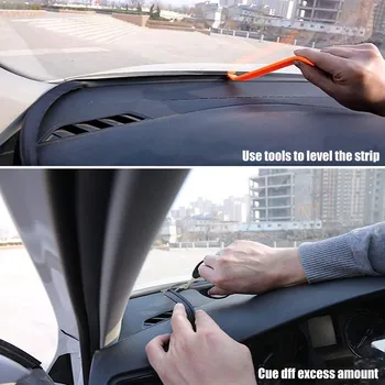 

Universal Car Dashboard Sealing Strips Weatherstrip Rubber Seals Sound Insulation Sealing Interior Accessories #BL4