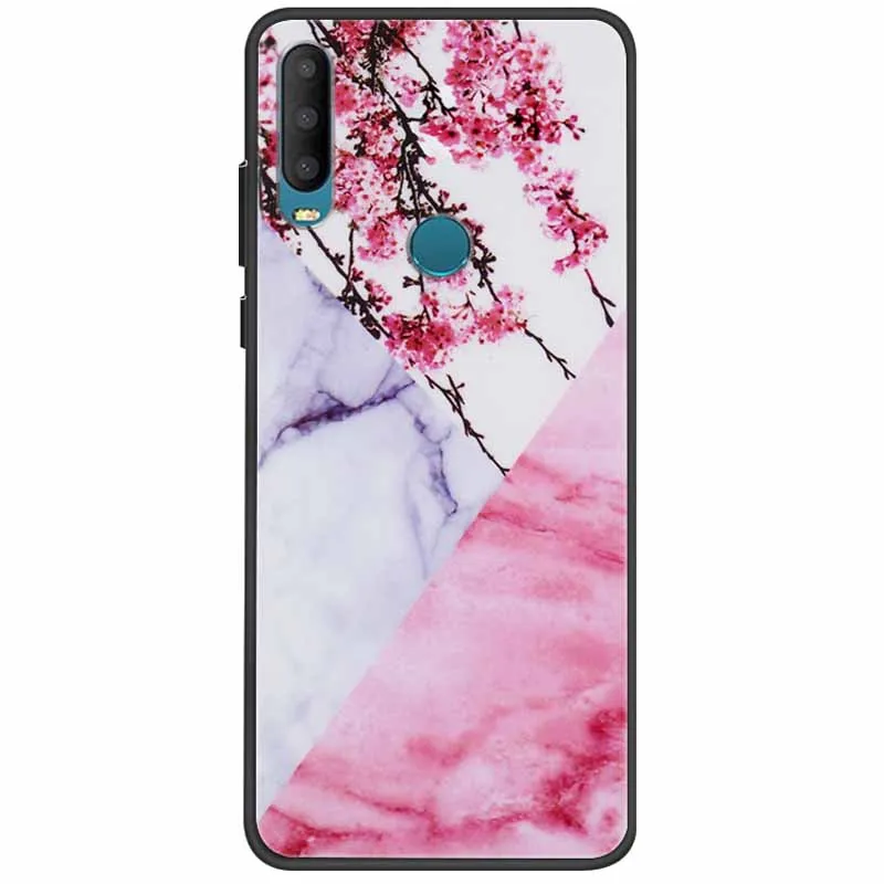 Chic Silicone Marble Black Phone Case with Soft Protective Bumpers