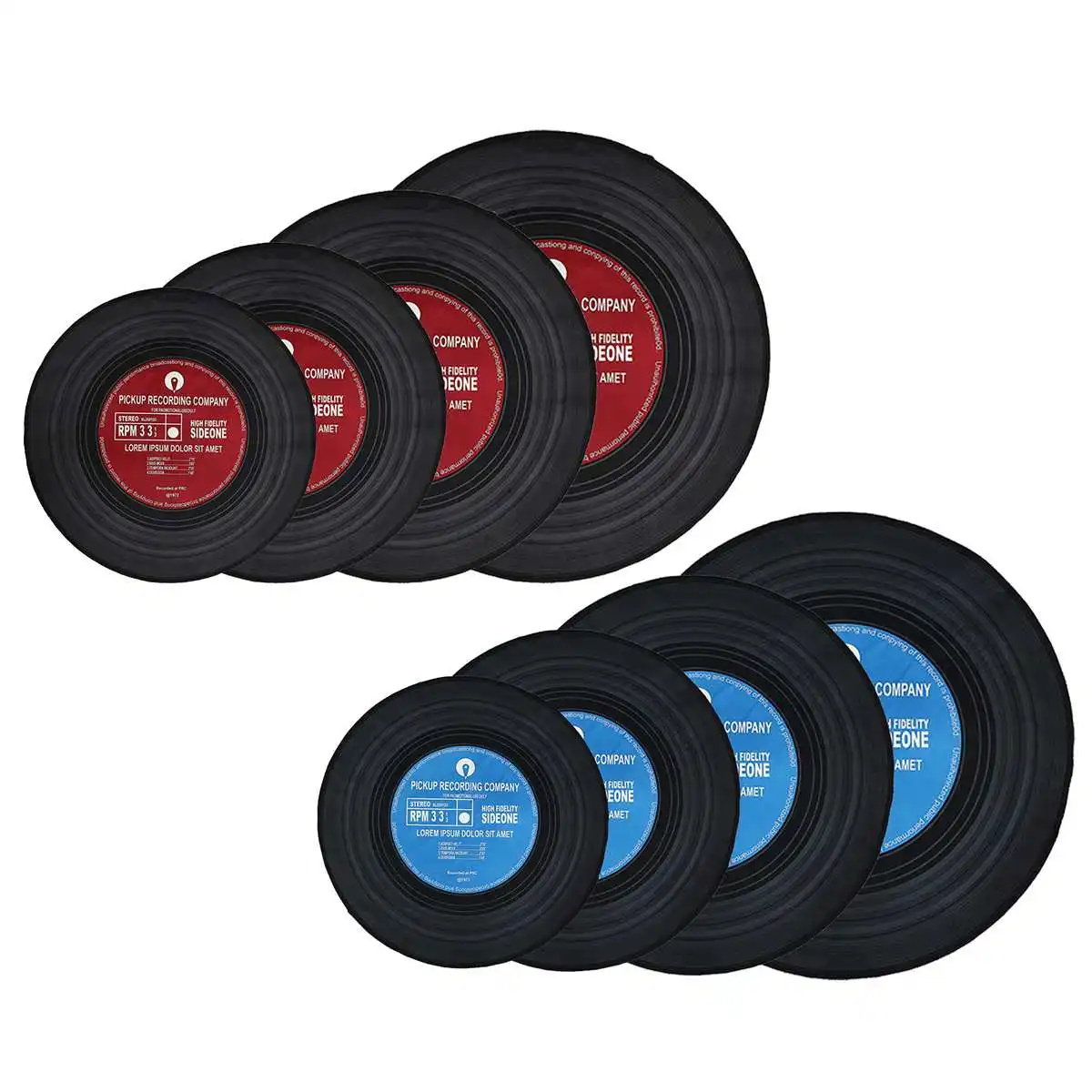 Ретро CD коврик антикварный диван-кресло подушка боковой ковер нескользящий короткий бархатный коврик виниловые пластинки модель двери Декор Ковер