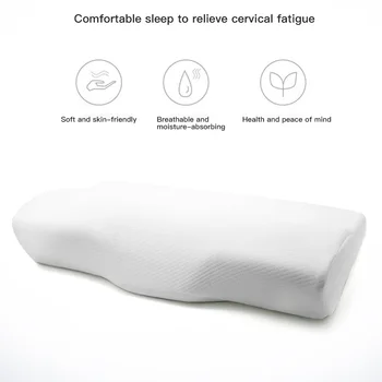 

Durable Gel Pillow Cold Slow Rebound Memory Foam Butterfly Pillow Home Bed Sleep Pillow Cervical Orthopedic Neck Support