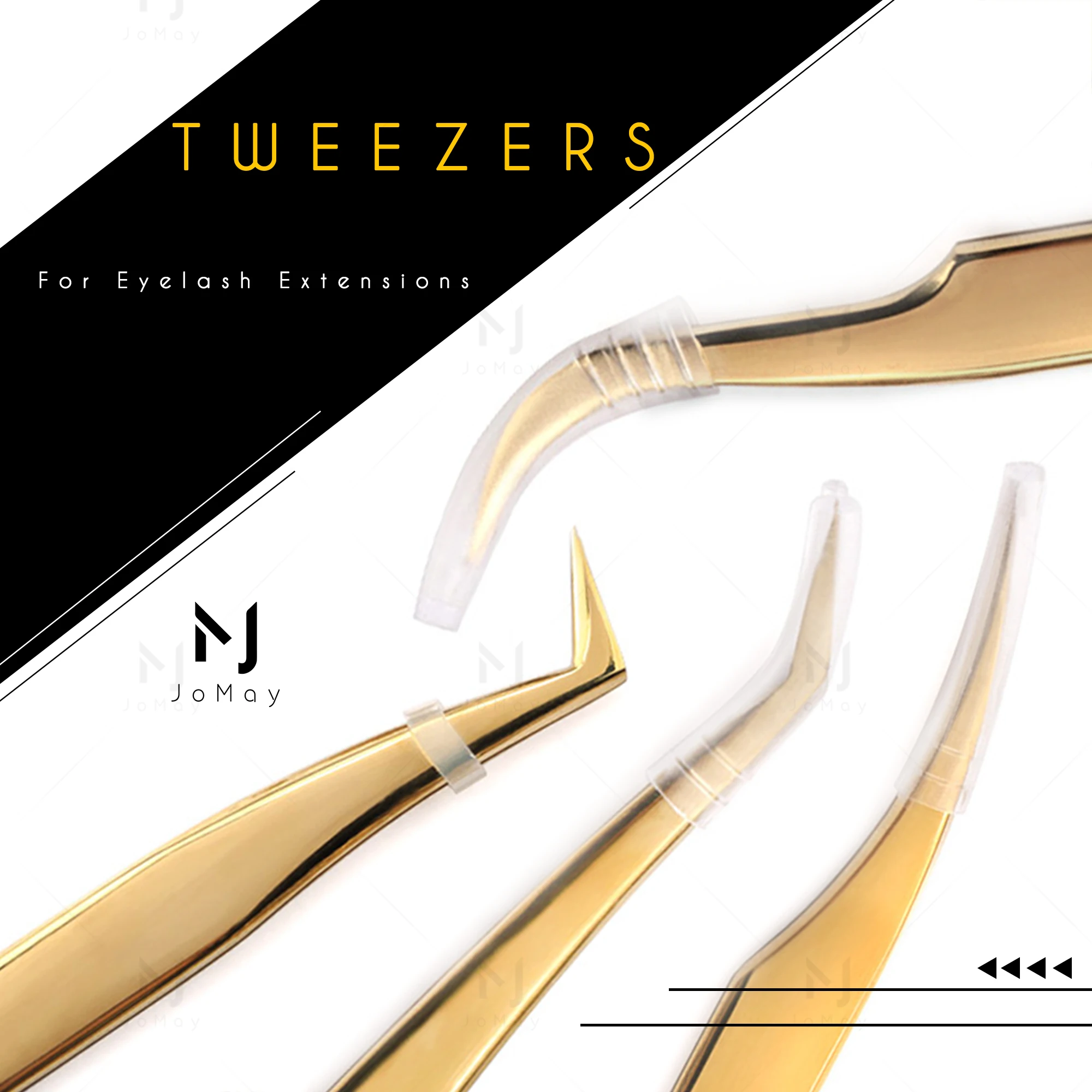 Профессиональные щипцы для накладных ресниц из нержавеющей стали