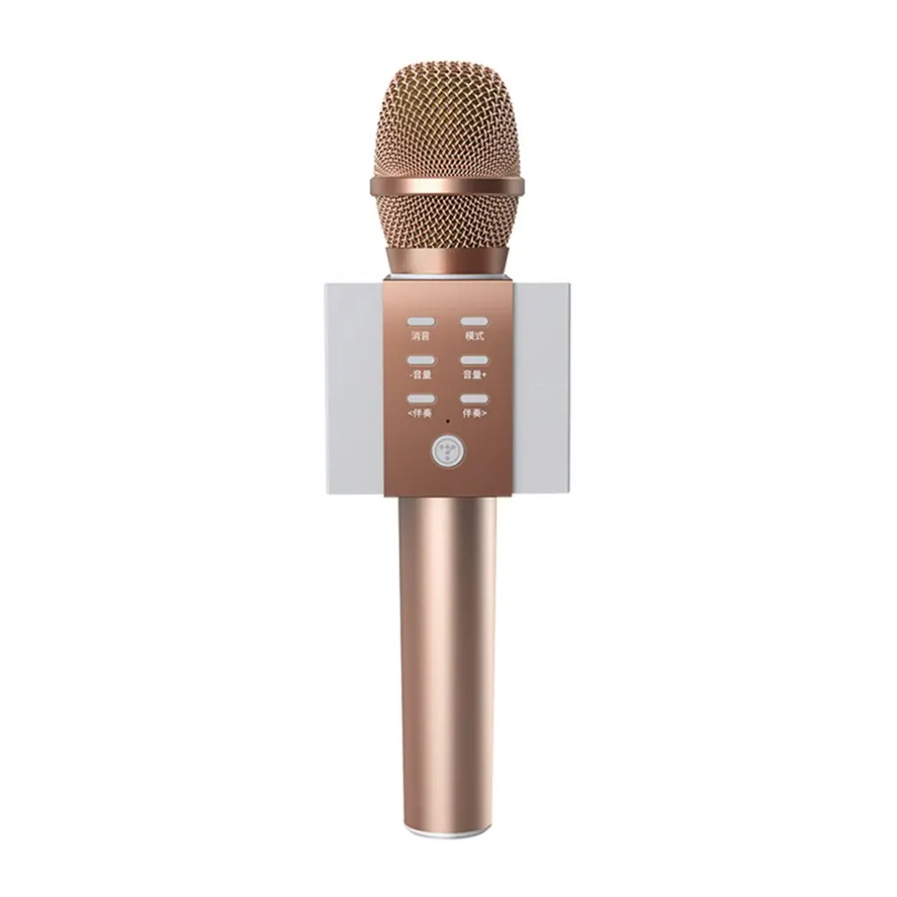 Беспроводной караоке MicrophoneLouder объем больше бас 3-в-1 Портативный ручной двойной Динамик Mic машины