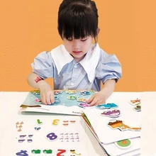 Livre d'éveil calme, éducation précoce, enseignement cognitif, aide à la Concentration des enfants, jouets éducatifs, livres à déchirer et à coller