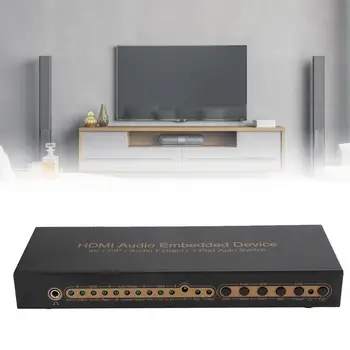 

HDMI 3x1 Digital Optical Audio Extractor Adapter Converter Embedded Device Support 4K Full HD Signal (100-240V) New