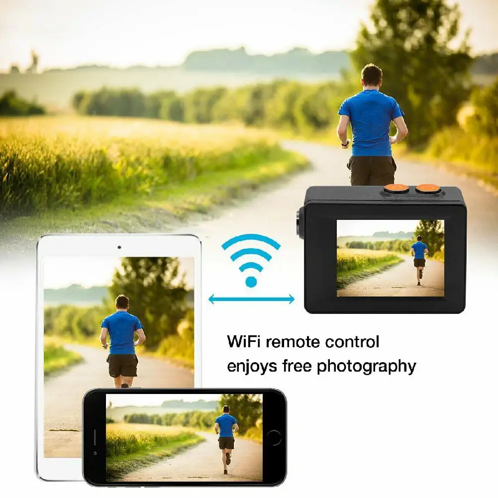 4K WiFi видеокамера Pro экшн-камера водонепроницаемая DV Спортивная камера Подводный комплект Спортивная камера с велосипедным креплением R25